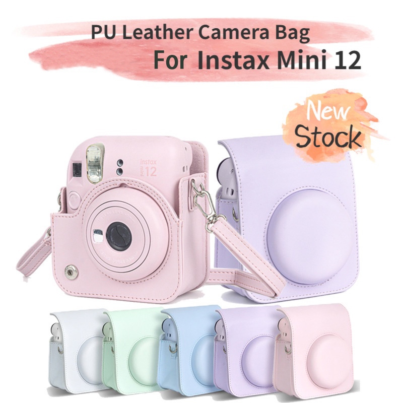 กระเป๋ากล้อง หนัง PU สําหรับ For Instax Mini 12 Mini12