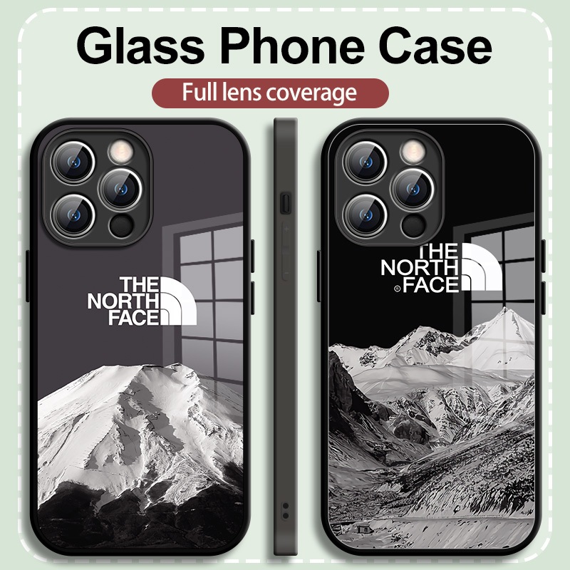 คู่เดิมสวมเคสโทรศัพท์กระจกความละเอียดสูง,สตรีทสวมลายภูเขาหิมะเหนือ,เหมาะสําหรับiphone16 11 12 13ProMaxเคสโทรศัพท์Apple 14 15Proเคสโทรศัพท์IPhoneผู้ชายผู้หญิงXSคู่Mini Shock-Resistant XR All-ชุดตลกรวม 8Plus