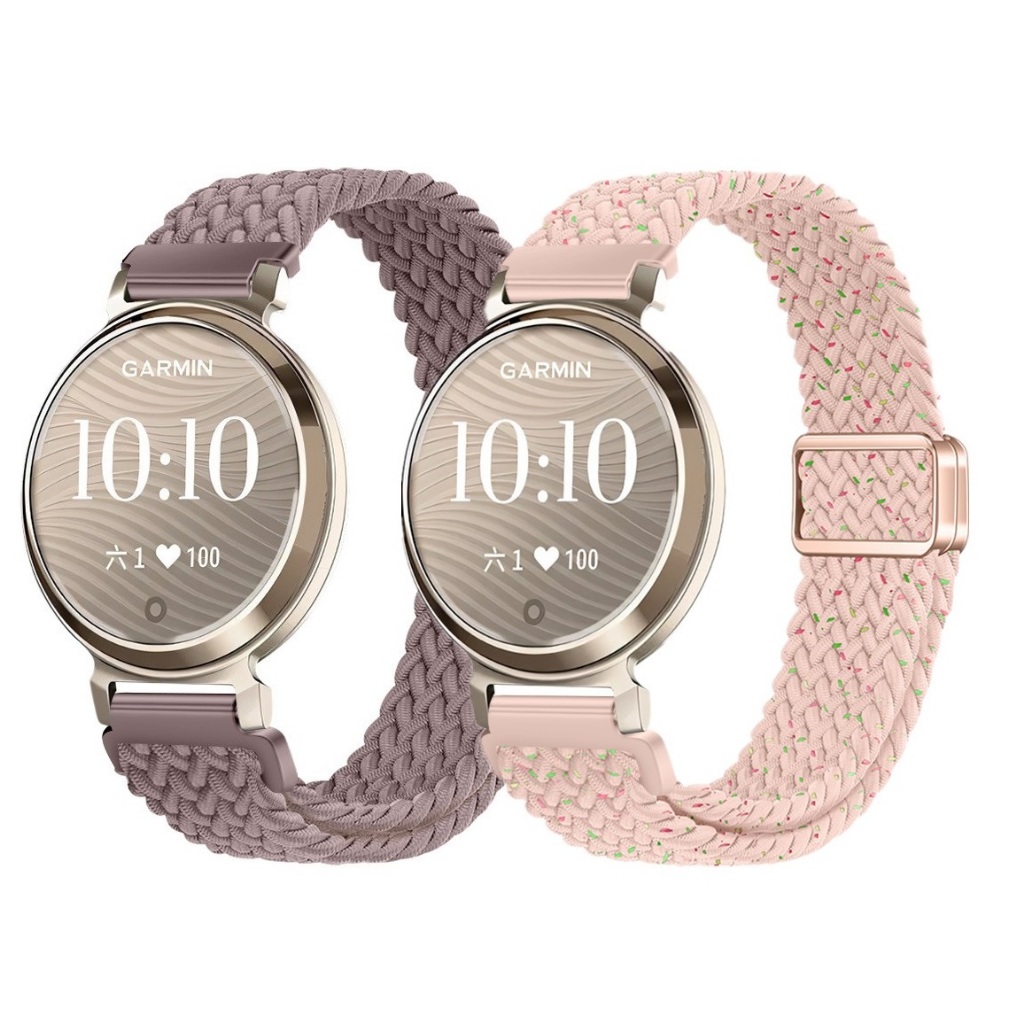 คุณภาพสูง Compatible For สาย garmin lily 2 Strap Braided สาย Garmin Lily 2 Active Strap Watchband Magnetic Buckle สายนาฬิกา garmin lily 2 สาย 14mm Garmin Lily2 Nylon Bracelet Garmin Lily 2 Active สาย