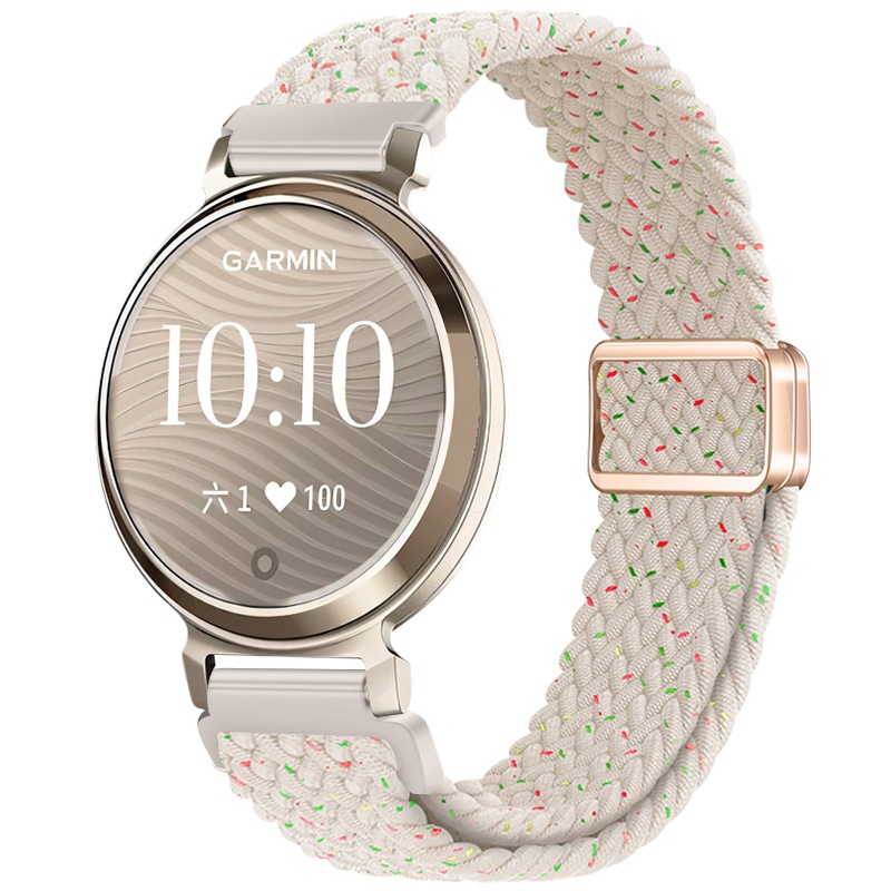 คุณภาพสูง Compatible For สาย garmin lily 2 Strap Braided สาย Garmin Lily 2 Active Strap Watchband Magnetic Buckle สายนาฬิกา garmin lily 2 สาย 14mm Garmin Lily2 Nylon Bracelet Garmin Lily 2 Active สาย