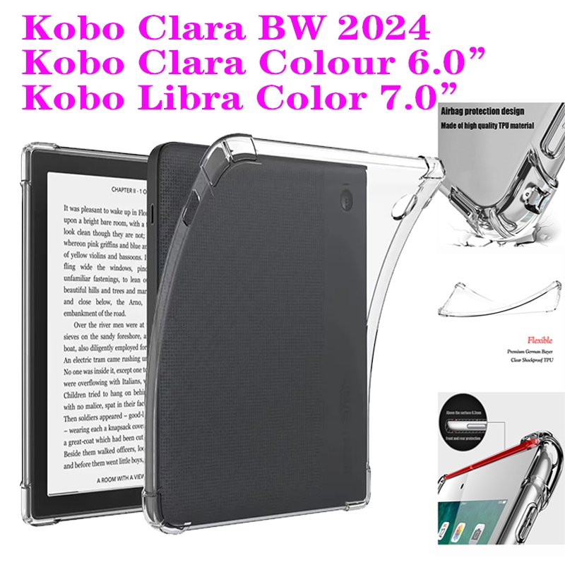 สําหรับ Kobo Clara สี BW 2E Nia HD 6.0 "N365 N367 N506 e-Book Readers กรณี Kobo Libra สี Libra 2 H2O