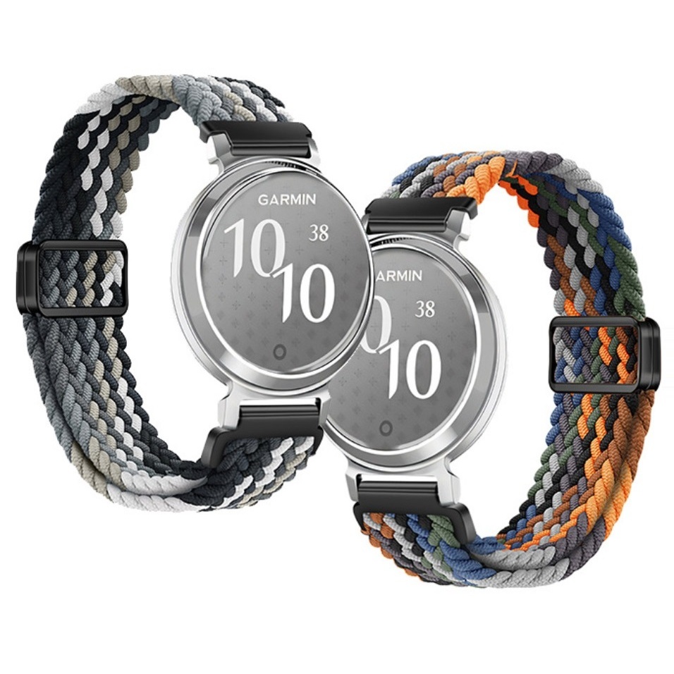 คุณภาพสูง Compatible For สาย garmin lily 2 Strap Braided สาย Garmin Lily 2 Active Strap Watchband Magnetic Buckle สายนาฬิกา garmin lily 2 สาย 14mm Garmin Lily2 Nylon Bracelet Garmin Lily 2 Active สาย