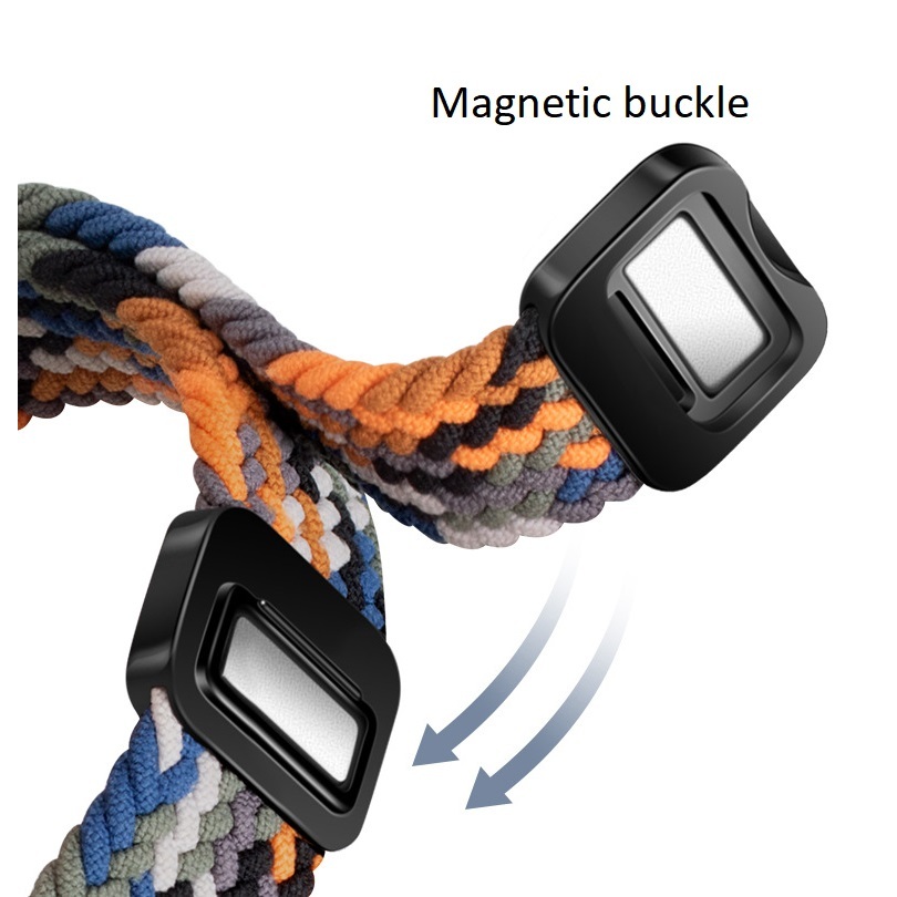 คุณภาพสูง Compatible For สาย garmin lily 2 Strap Braided สาย Garmin Lily 2 Active Strap Watchband Magnetic Buckle สายนาฬิกา garmin lily 2 สาย 14mm Garmin Lily2 Nylon Bracelet Garmin Lily 2 Active สาย