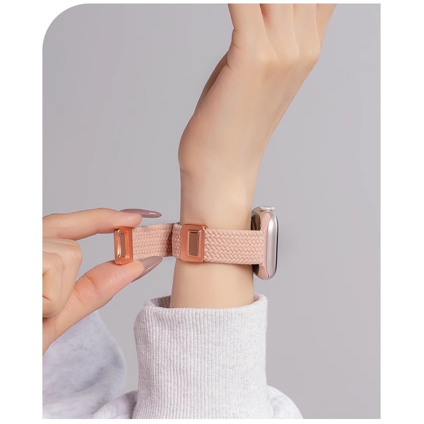 คุณภาพสูง Compatible For สาย garmin lily 2 Strap Braided สาย Garmin Lily 2 Active Strap Watchband Magnetic Buckle สายนาฬิกา garmin lily 2 สาย 14mm Garmin Lily2 Nylon Bracelet Garmin Lily 2 Active สาย