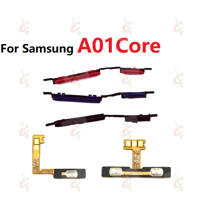 แพรปุ่มสวิตปิดเปิด ปุ่มเปิดปิดนอก ปุ่มเพิ่มเสียงนอก แพรเพิ่มเสียง สําหรับ Samsung A01 Core