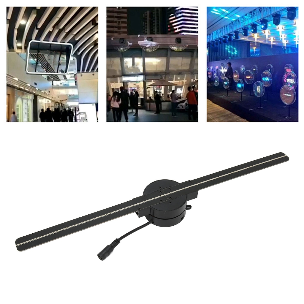 Bamaxis 3d โฮโลแกรมพัดลม 16.5in 2000x224 WiFi 3D โปรเจคเตอร ์ 224 LED ลูกปัดในส่วน Business Store โฆษณา 100-240V