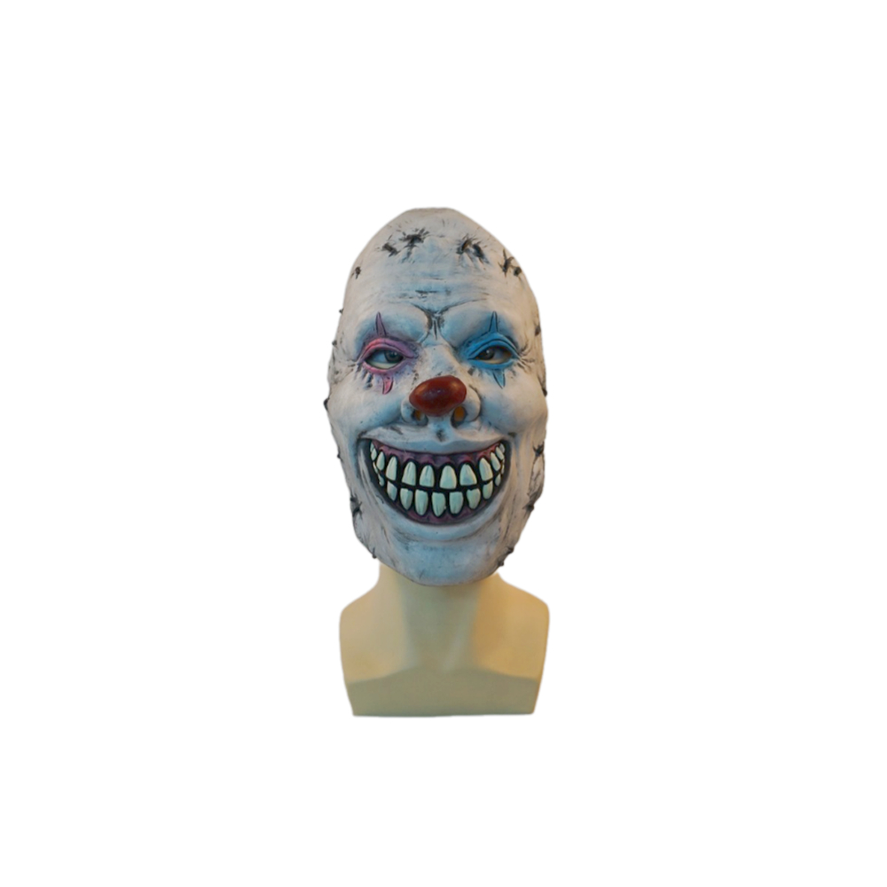 ผู้ใหญ่สยองขวัญ Joker Face Mask ฮาโลวีน Joker Ghost Masks Party เกม Circus Clown คอสเพลย์ Latex หมวก
