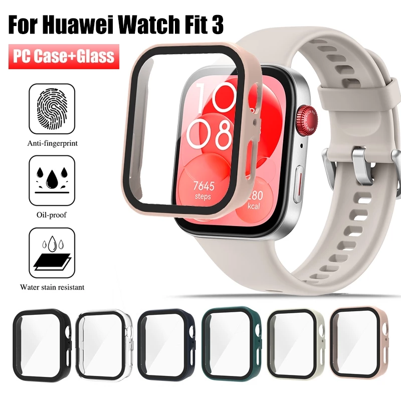 Huawei Watch Fit 5 4 Pro 3 กรณี PC คลุมทั้งหมด + ฟิล์มนิรภัย Hard Case สําหรับ Huawei Watch Fit5 Fit4 Pro ปลอก Huawei อุปกรณ์เสริมนาฬิกาอัจฉริยะ