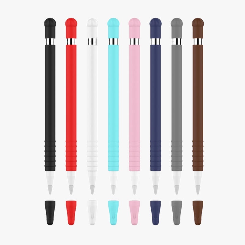 เคสซิลิโคนแบบนุ่มสําหรับ apple pencil 1st Touch Stylus pen Ultra Thin Non-slip Protector Cover (ไม่ใช่ปากกา)