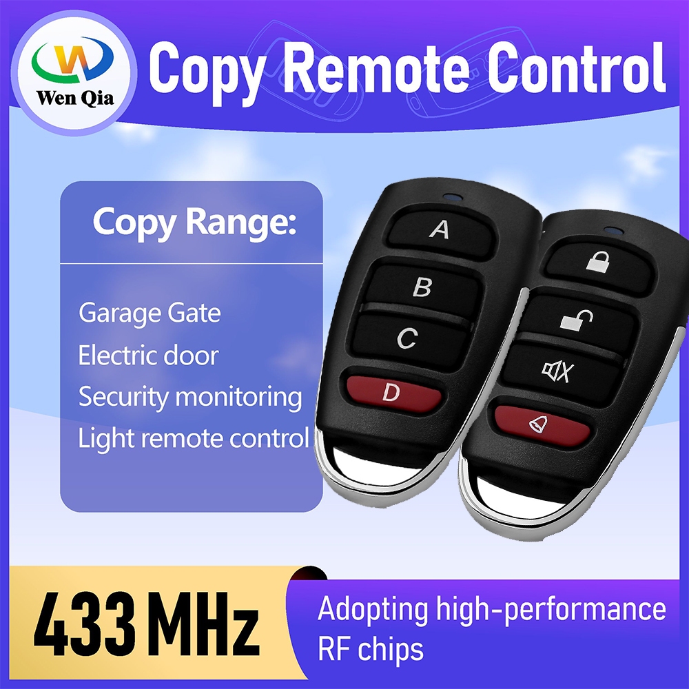 433mhz Copy รีโมทคอนโทรล Duplicator Clone ที ่ เปิดโรงรถโลหะ Remotes Copy Duplicator สําหรับ Gadgets รถบ ้ านโรงรถประตู