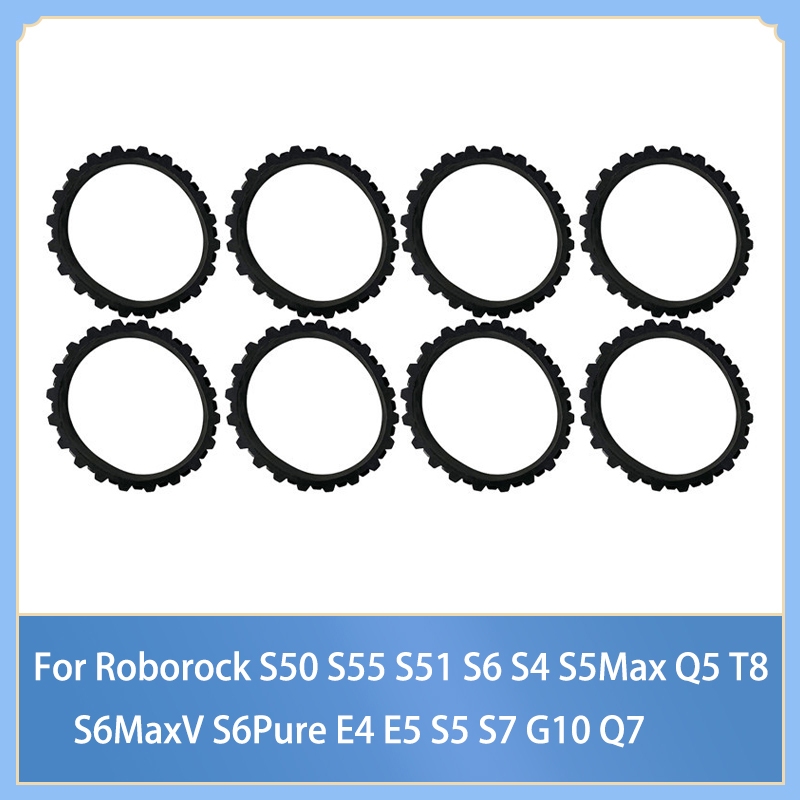 ล้อหนังยางแหวนหนังสําหรับ Roborock S50 S55 S51 S6 S4 S5Max S6MaxV S6Pure E4 E5 S7 G10 Q7 T8 Q5 หุ่นย