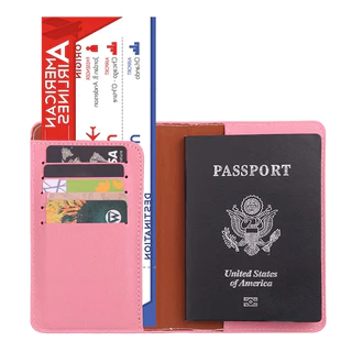 Travelcul FID ผู้ถือหนังสือเดินทาง Pu หนังซิมการ์ด ID กระเป๋า Holster Pasport ฝาครอบกระเป๋าสตางค์ท่องเที่ยวฝาครอบการ์ด