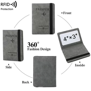 Travelcul FID ผู้ถือหนังสือเดินทาง Pu หนังซิมการ์ด ID กระเป๋า Holster Pasport ฝาครอบกระเป๋าสตางค์ท่องเที่ยวฝาครอบการ์ด