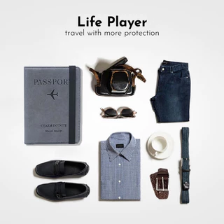 Travelcul FID ผู้ถือหนังสือเดินทาง Pu หนังซิมการ์ด ID กระเป๋า Holster Pasport ฝาครอบกระเป๋าสตางค์ท่องเที่ยวฝาครอบการ์ด