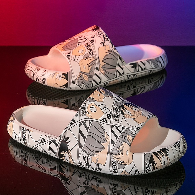 รองเท้าแตะ Mens Home Anti-slip เวอร์ชั่นเกาหลีแฟชั่นสวมใส่ด้านนอกหนา soled San