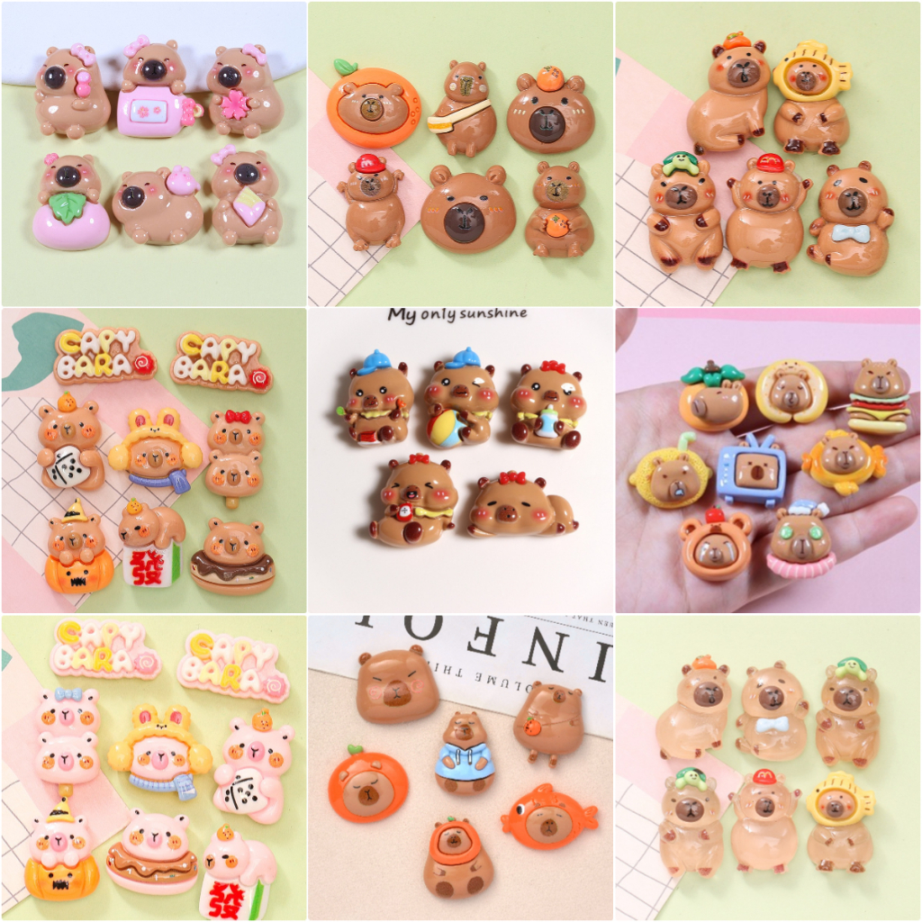 จี้เรซิ่น รูปหมีสายรุ้ง ขนาดเล็ก เนื้อแมตต์ ด้านหลังแบน สําหรับตกแต่ง Diy จํานวน 10 ชิ้น