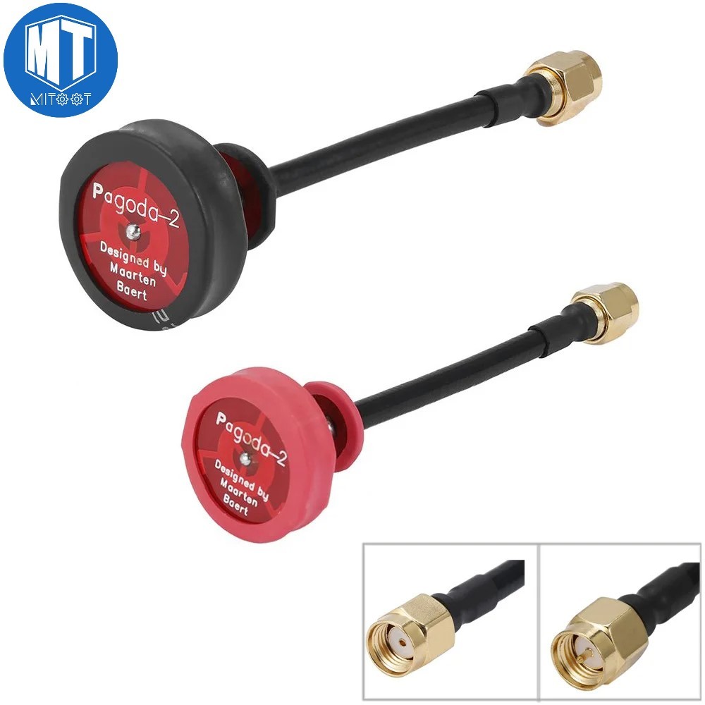 เจดีย ์ 5.8G เครื ่ องส ่ งสัญญาณ 5dBi 50W เสาอากาศ RC รอบทิศทาง SMA Connector/RP-SMA Connector สําหรับเครื ่ องบิน RC FPV