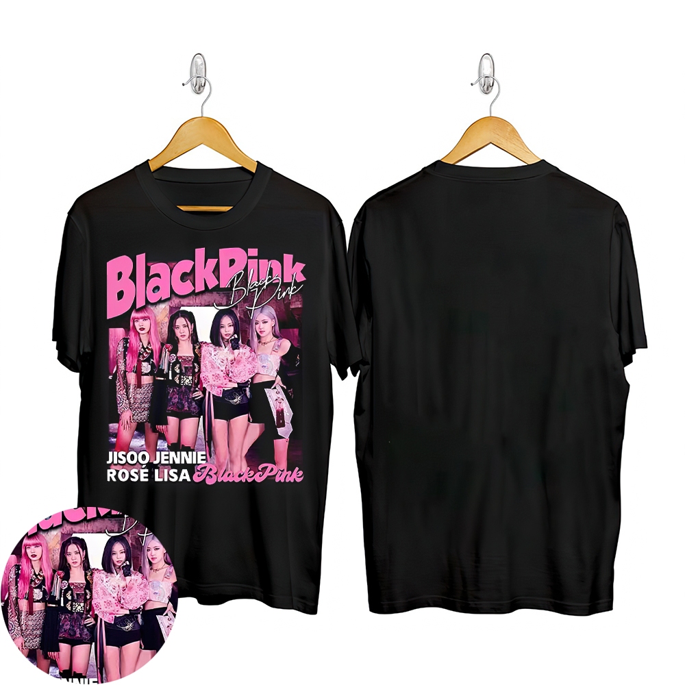 Blackpink Unisex Oversize เสื ้ อยืดเจนนี ่ สไตล ์ เกาหลีคอกลมแขนสั ้ นเสื ้ อยืดStreetwearสําหรับสาวSweetcool Crop top HOT 2024