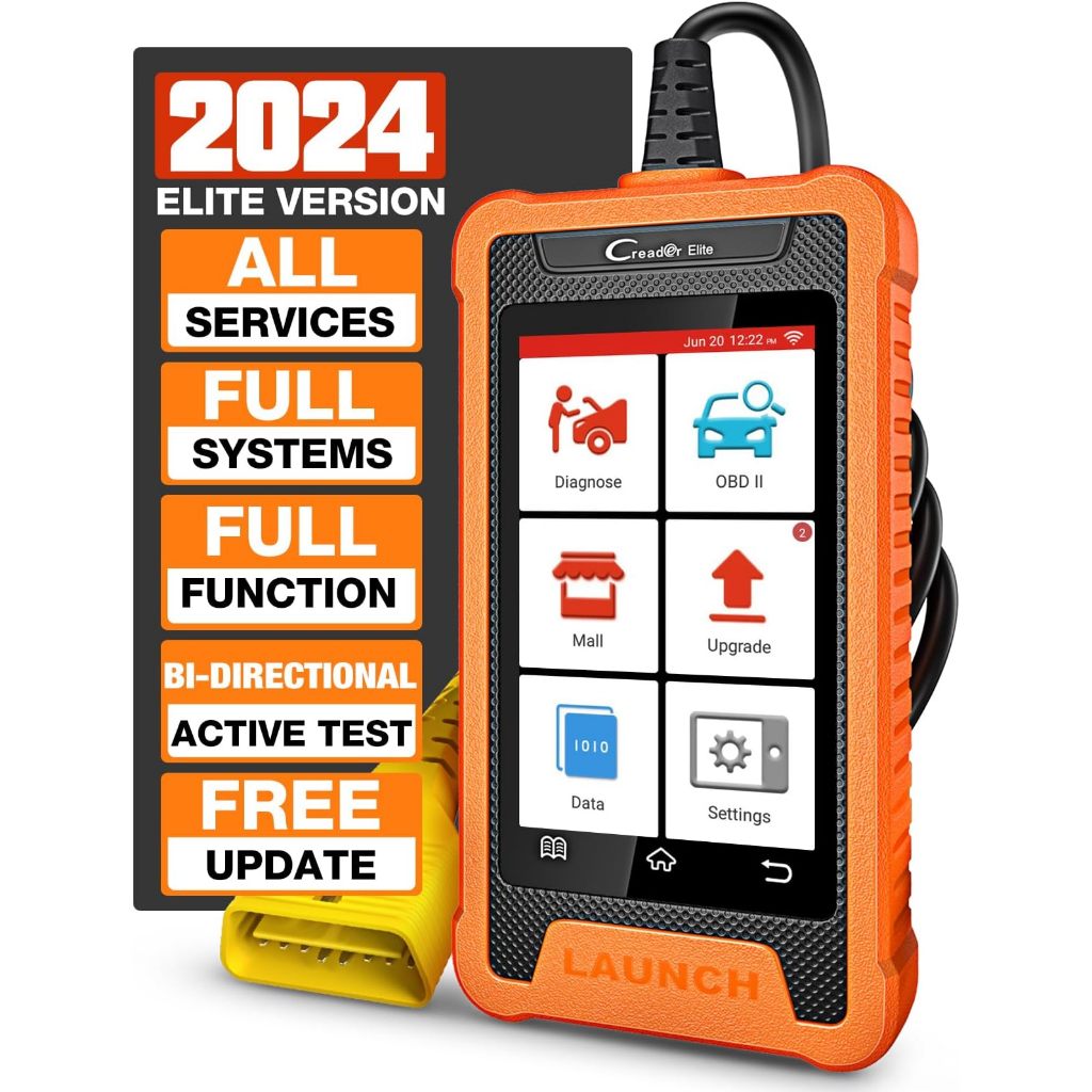 2024 LAUNCH X431 Elite OBD2 เครื่องสแกนเนอร์สําหรับ Honda/Acura ระบบเต็มรูปแบบ Bi-Directional Scan เครื่องมือรีเซ็ตเต็มรูปแบบเครื่องอ่านรหัสรถยนต์อายุการใช้งานฟรี Update