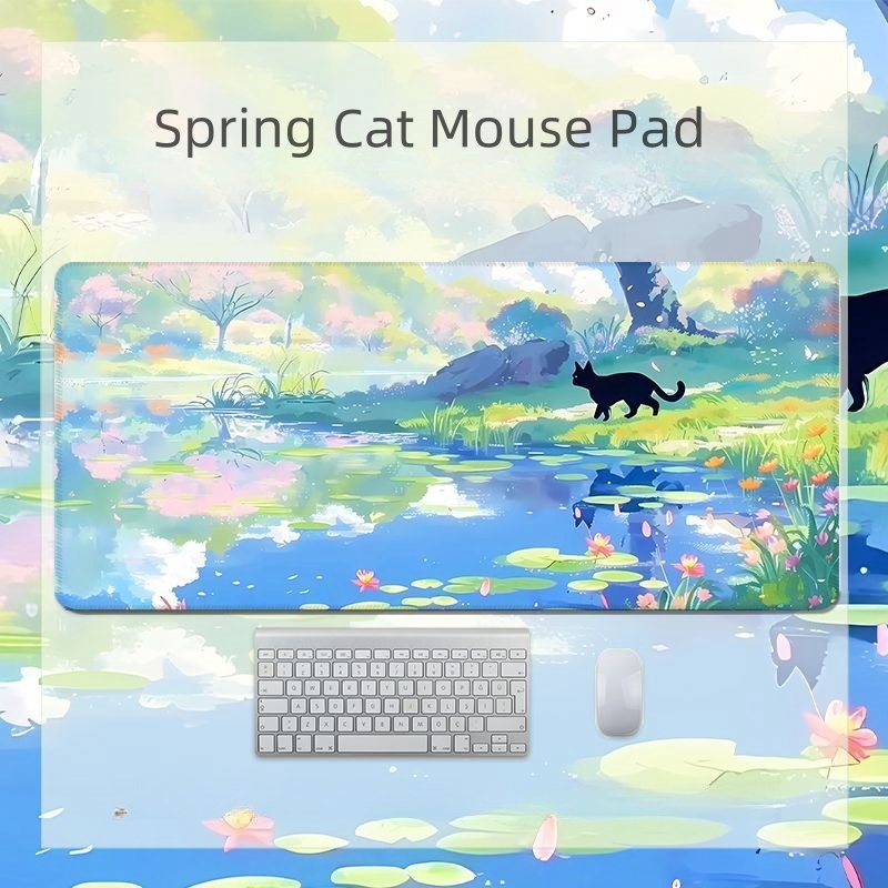 ฤดูใบไม ้ ผลิแมวเมาส ์ Pad ปริมาณมาก Dirt-Resistant สามมิติตาราง Pad ins สไตล ์ หอพักใหม ่ เดสก ์ ท ็ อป Mo