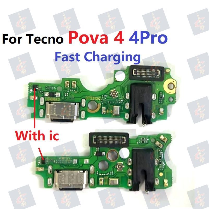 แพรตูดชาร์จ (Charging board) สําหรับ Tecno Pova 4 Pro LG7n LG8n