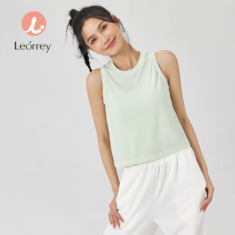 Leorrey เสื้อกีฬา บางเฉียบ ลำลองและอเนกประสงค์ ระบายอากาศได้ดี หลวม เสื้อกั๊กโยคะ