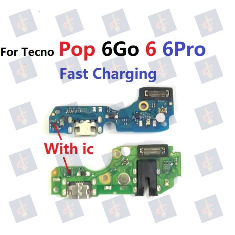 แพรตูดชาร์จ (Charging board) สําหรับ Tecno Pop 6 Pro Go BE7 BE8 BE6j