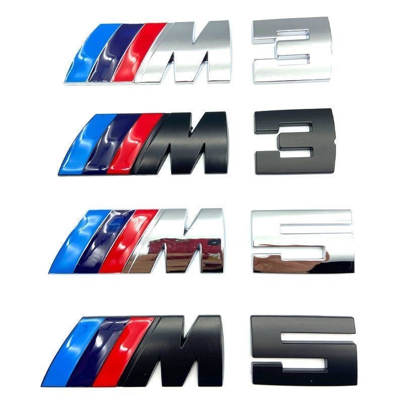 3d โลหะ M3 M5 รถจัดแต่งทรงผมป้ายสัญลักษณ์ด้านหลัง Trunk Decor Decals สติกเกอร์สําหรับ BMW M Power Pe