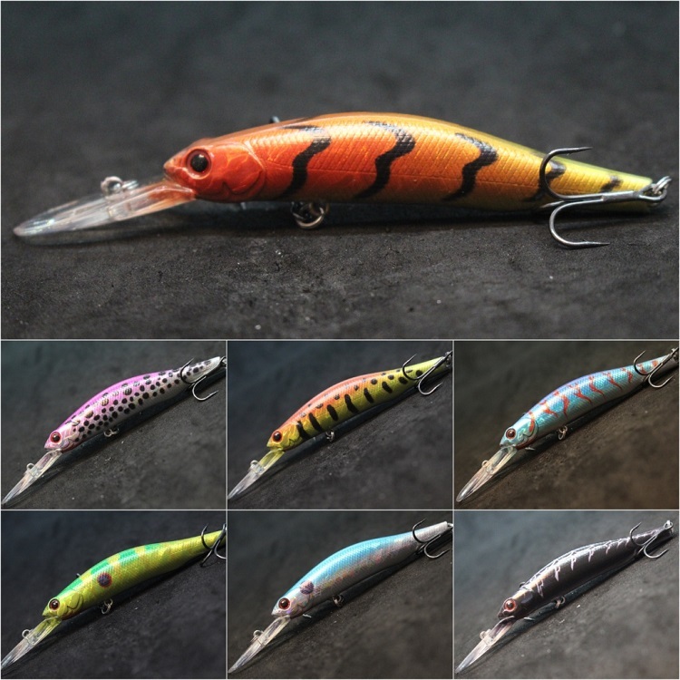 Wlure Minnow เหยื ่ อตกปลา 14g 11cm Sinking Jerkbait ดําน ้ ําลึก M760