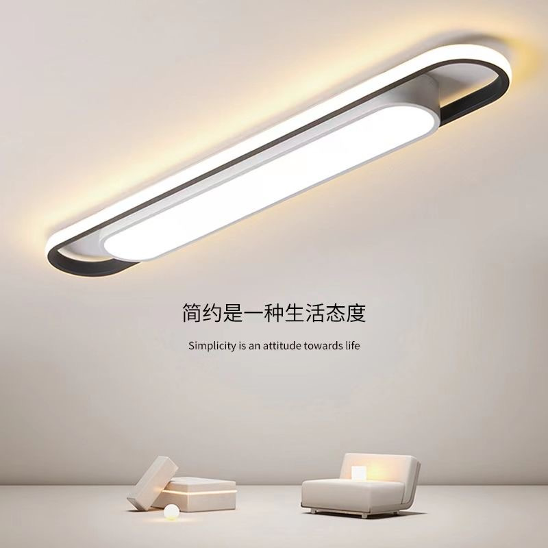 แถบยาว LED โคมไฟเพดาน , Nordic Modern Corridor Light , ระเบียงระเบียง Porch Home Lighting