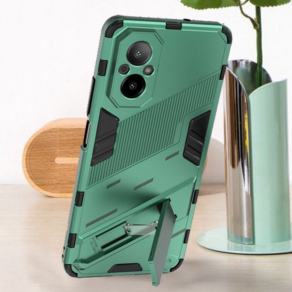 ปลอกที่ทนทาน Realme C65 C67 C55 C53 เคส Kickstand Cover Matte ตัวป้องกันหน้าจอโทรศัพท์ Housing HK02