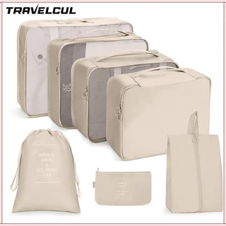 Travelcul 7 In 1 Travel Organizer กระเป๋าพับกันน้ํากระเป๋าเดินทางชุดกระเป๋าเดินทางเดินทาง