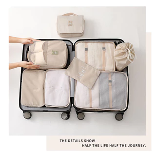Travelcul 7 In 1 Travel Organizer กระเป๋าพับกันน้ํากระเป๋าเดินทางชุดกระเป๋าเดินทางเดินทาง