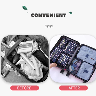 Travelcul 7 In 1 Travel Organizer กระเป๋าพับกันน้ํากระเป๋าเดินทางชุดกระเป๋าเดินทางเดินทาง