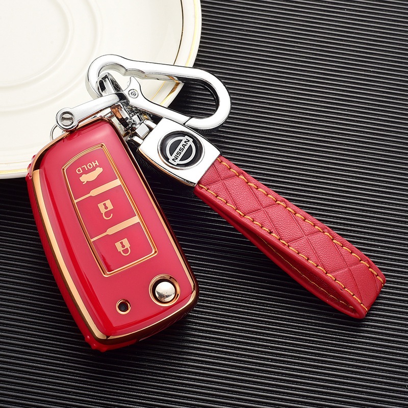2/3 ปุ ่ มรีโมทสมาร ์ ทกุญแจรถแหวนฝาครอบเคสเชลล ์ ป ้ องกันสําหรับ Nissan X-trail/Juke/Navara/Almera/Grand/livina/Sylphy - รูปที่ 6