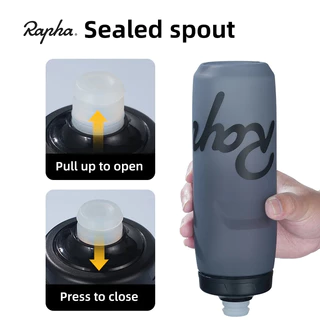 Rapha 620/750ml ขวดน้ําจักรยาน Squeezable PP5 เกรดอาหาร BPA-ฟรีล็อคถ้วยที่ถอดออกได้ฝุ่นขี่จักรยานกีฬากาต้มน้ํา