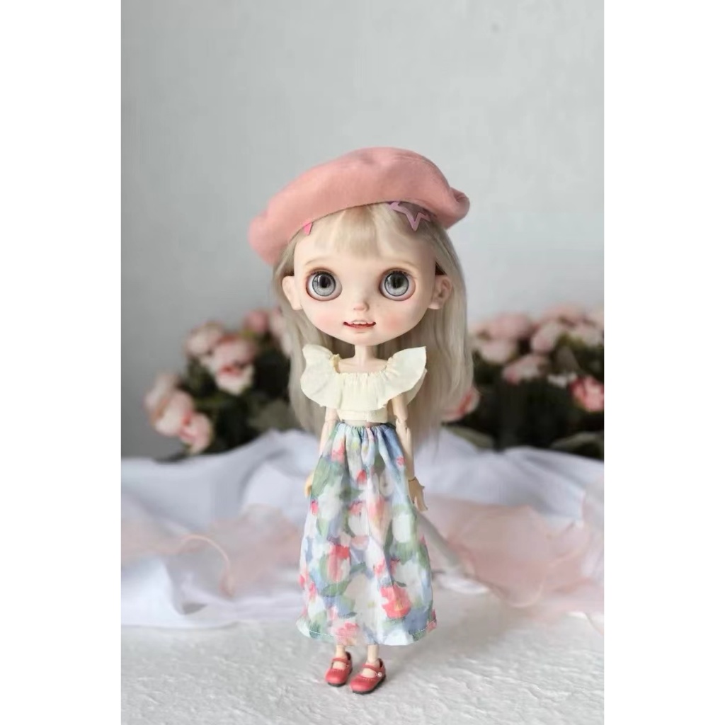 เสื ้ อผ ้ าตุ ๊ กตา Xiao Bu Blythe OB24 Azone 19 Joint Wearable Blythe Doll Dress