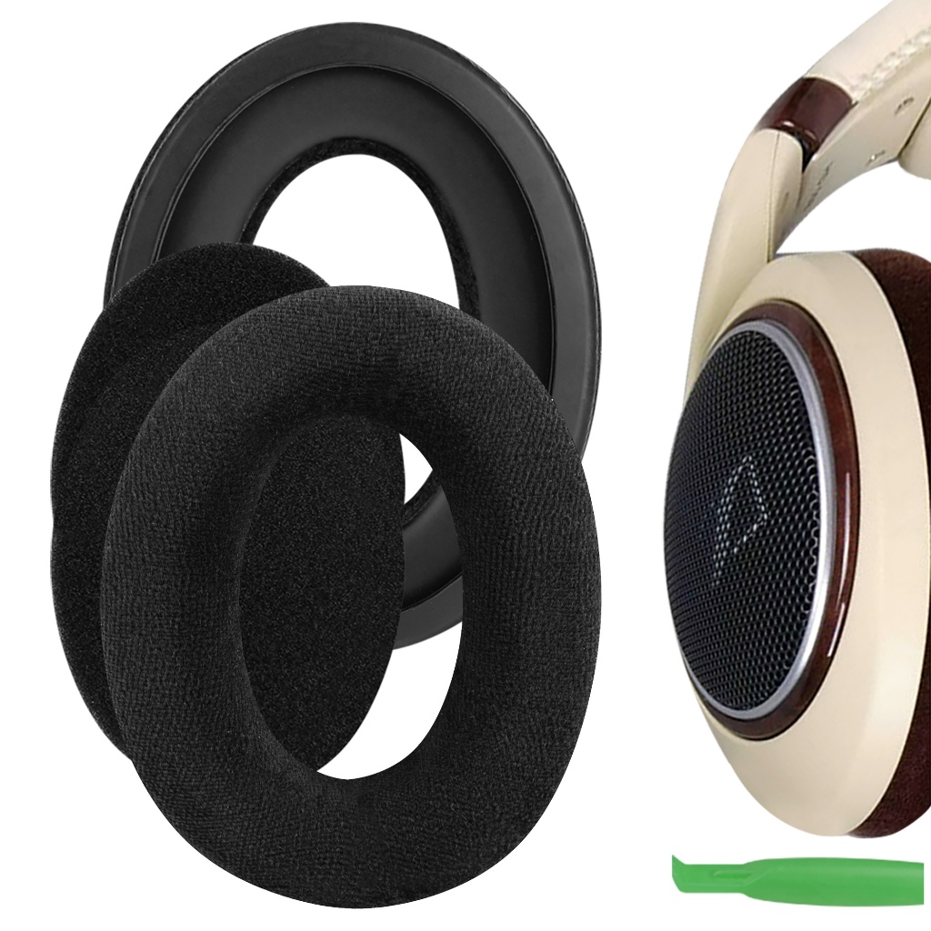 Geekria Velour เปลี ่ ยนหูฟังสําหรับ Sennheiser HD560S, HD515, HD518, HD555, HD558, HD559, HD569, HD