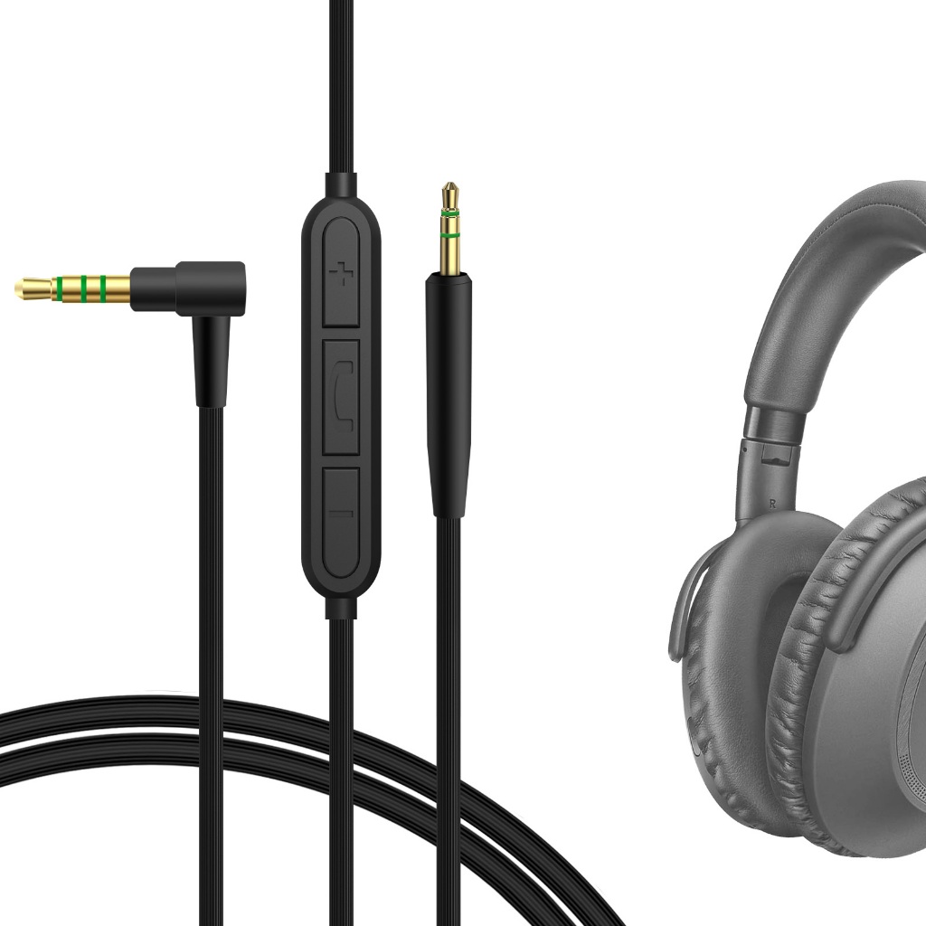 สายสัญญาณเสียง Geekria เข้ากันได้กับ Sennheiser Momentum 4, PXC 550, PXC 550 II, ACCENTUM Plus, ความยาว 1.2 ม.
