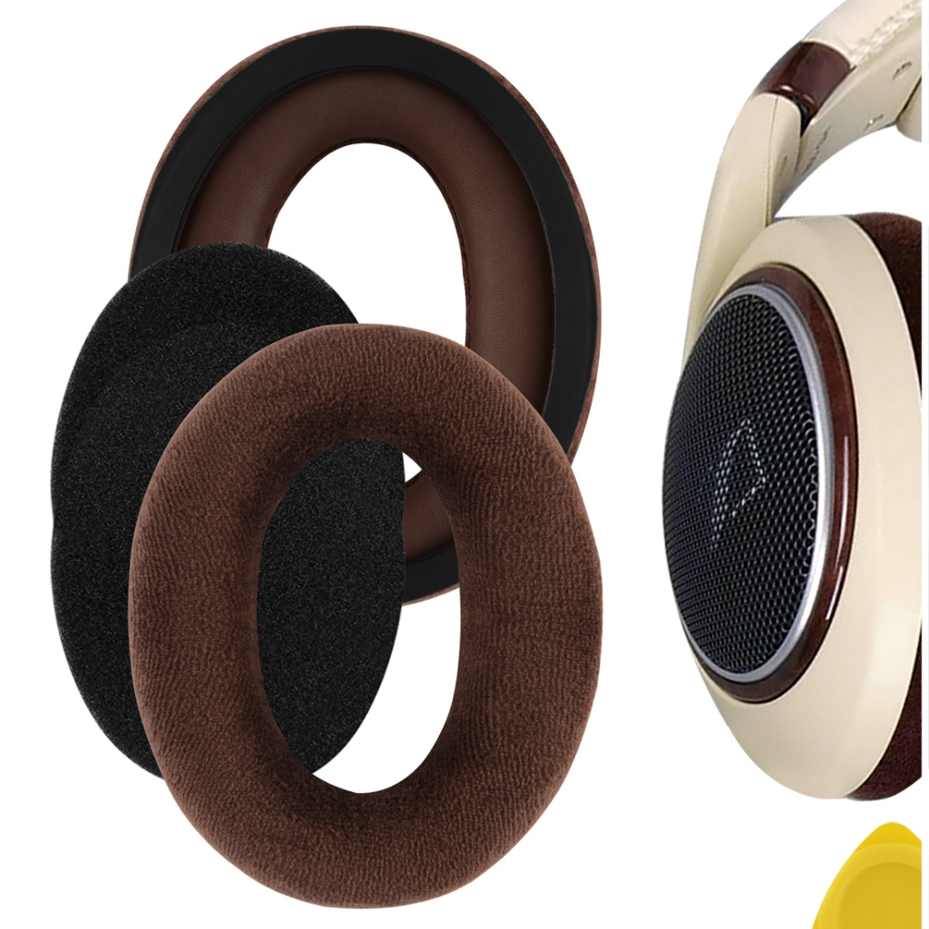 Geekria Velour เปลี ่ ยนหูฟังสําหรับ Sennheiser HD515, HD518, HD555, HD560s, HD558, HD559, HD569, HD