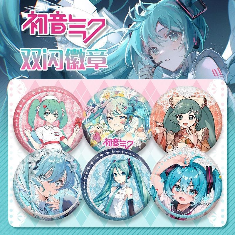 น ่ ารัก Hatsune Miku Badge เข ็ มกลัดคอสเพลย ์ Pins แฟชั ่ นอุปกรณ ์ เสริมของขวัญคอลเลกชัน