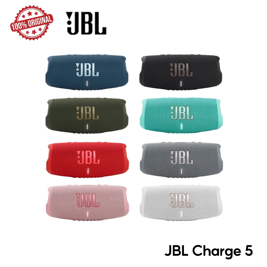 JBL Charge 5 ลำโพงบลูทูธไร้สายแบบพกพาพร้อมกันน้ำ IP67 และการชาร์จ USB