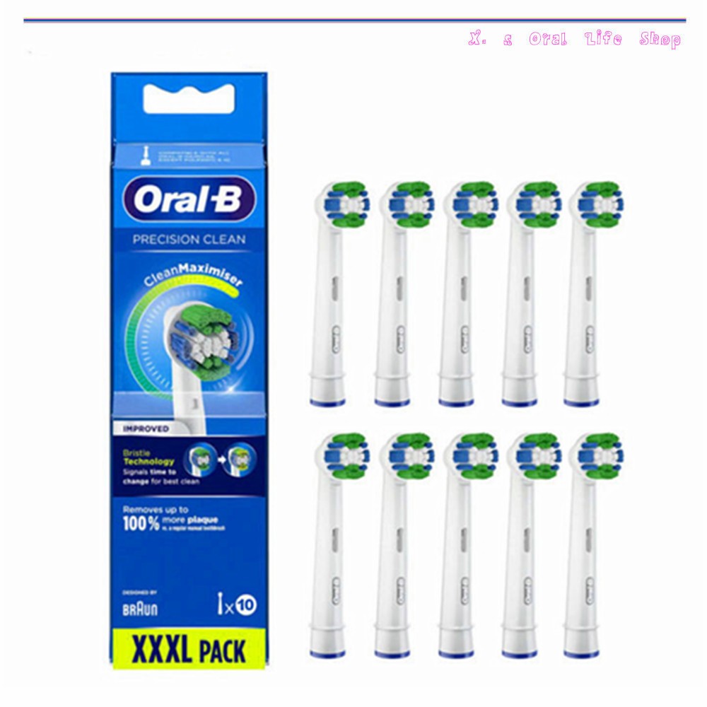 Oral B EB20 Precision Clean หัวแปรงแปรงสีฟันทดแทน 4&10 นับ