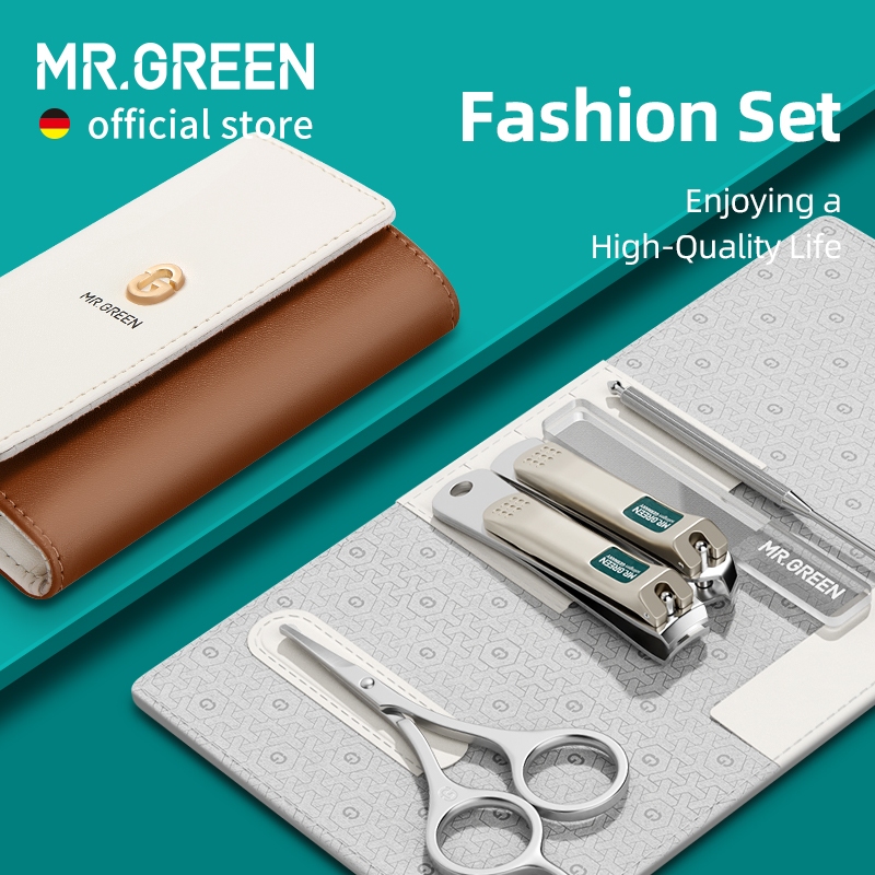 Mr.green สีสันเล ็ บชุดปฏิบัติเล ็ บเท ้ าชุดกรรไกรตัดเล ็ บ Personal Care เครื ่ องมือแหนบคิ ้ วแฟชั ่ น
