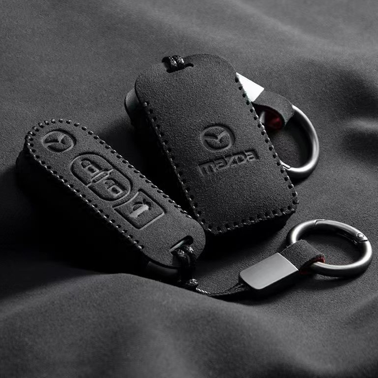Mazda เคสกุญแจรีโมทรถยนต์ เครื่องหนัง สําหรับ Mazda 2 Mazda 3 Mazda 6 CX3 CX4 CX5 CX9 ของแต่งรถยนต์ 