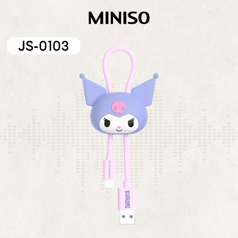 Miniso × Sanrio JS-0103 สายเคเบิลข้อมูลสเตอริโอ ชาร์จเร็วมาก