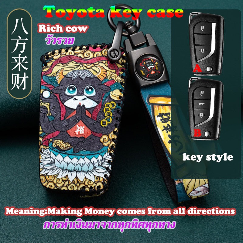 เคสกุญแจ Toyota 2/3ปุ ่ ม Toyota Yaris/Vios/Revo/พวงกุญแจAltis