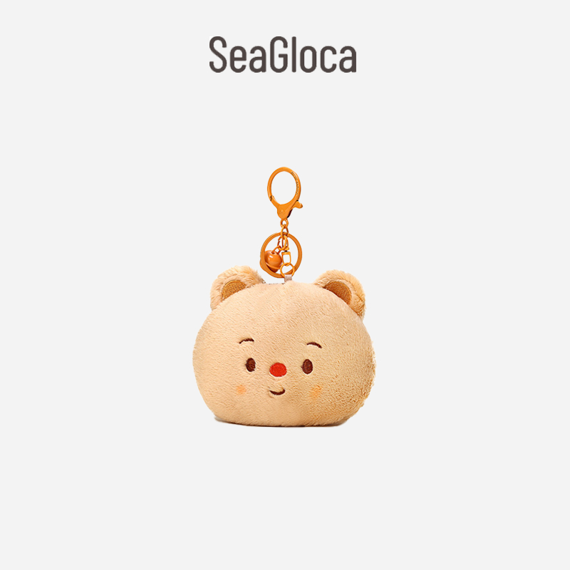 Seagloca ใหม ่ Creative ครีมหมีจี ้ พวงกุญแจตุ ๊ กตากระเป ๋ าเงินเหรียญสําหรับผู ้ หญิงหมายเลข 1848