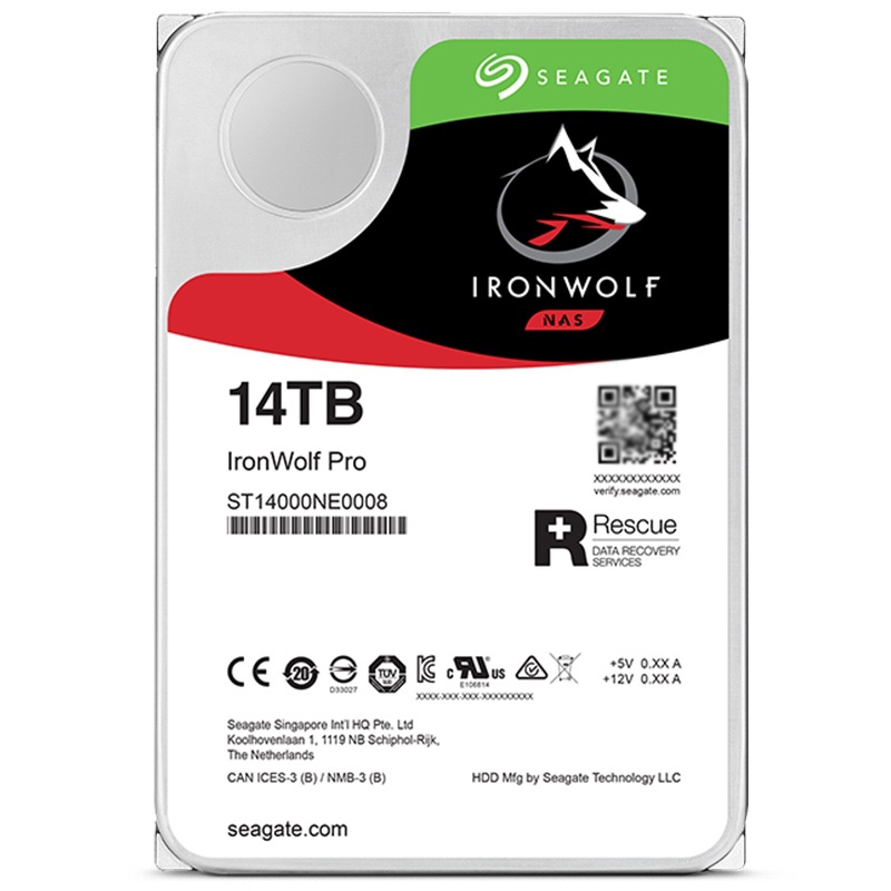 IronWolf Pro 3.5 "14TB 12TB 10TB 8TB Serial 7200RPM SATA 6Gb/s 3.5 "NAS HDD ST12000NE0008 สําหรับเคร