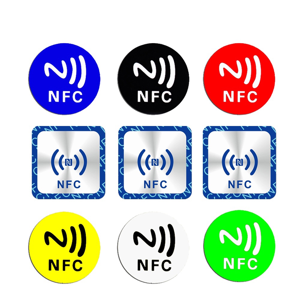 6pcs NFC Ntag213 Ntag215 Ntag216 TAG สติกเกอร์ Ntag 213 13.56MHz Universal Label RFID Token Patrol U